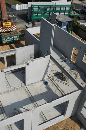 construction d'une maison béton