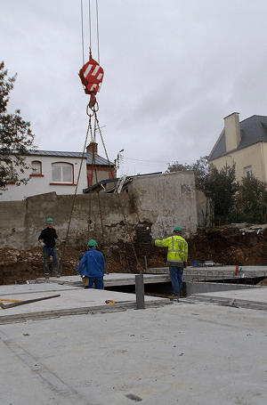 Mise en place de la dalle